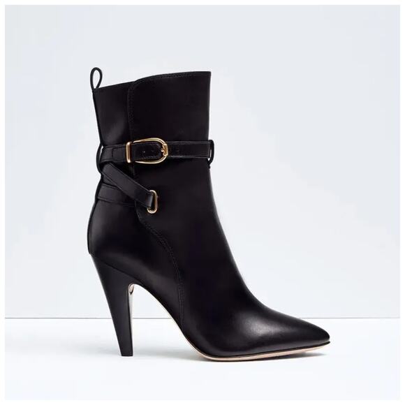 Veronica Beard Women's Lisa Pointed Toe High Heel Boots Black NIB 698 Sz 7.5 - Picture 1 of 5